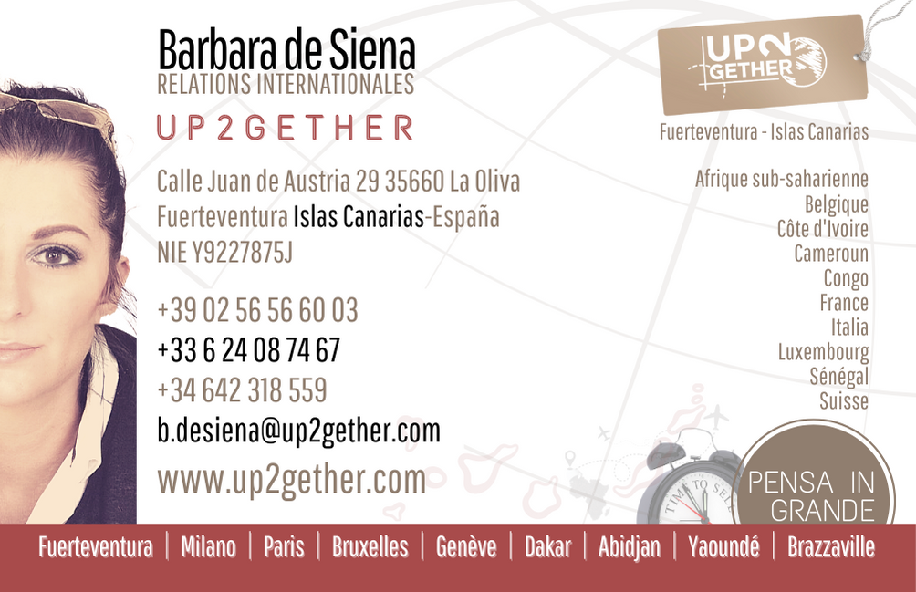 Biglietto da visita Barbara de Siena UP2gether