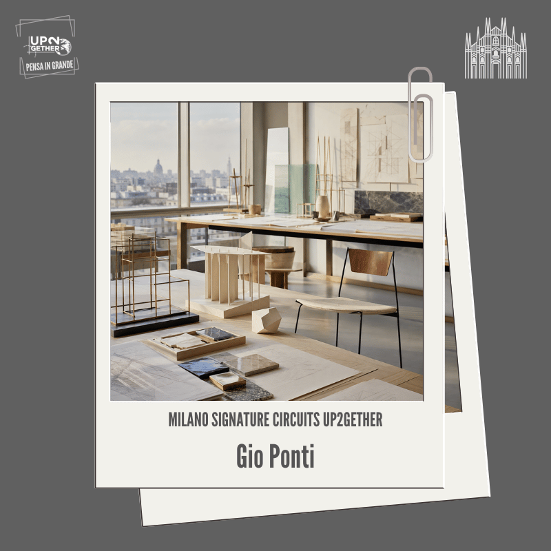 Studio modernista milanese con modelli architettonici, disegni e materiali dedicati alla cultura del progetto su UP2gether di Barbara de Siena