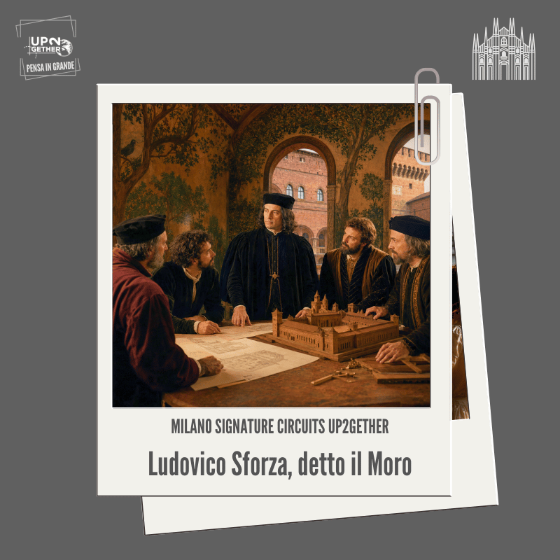 Ludovico il Moro presenta un progetto ad architetti e artisti nel Castello Sforzesco di Milano su UP2gether di Barbara de Siena