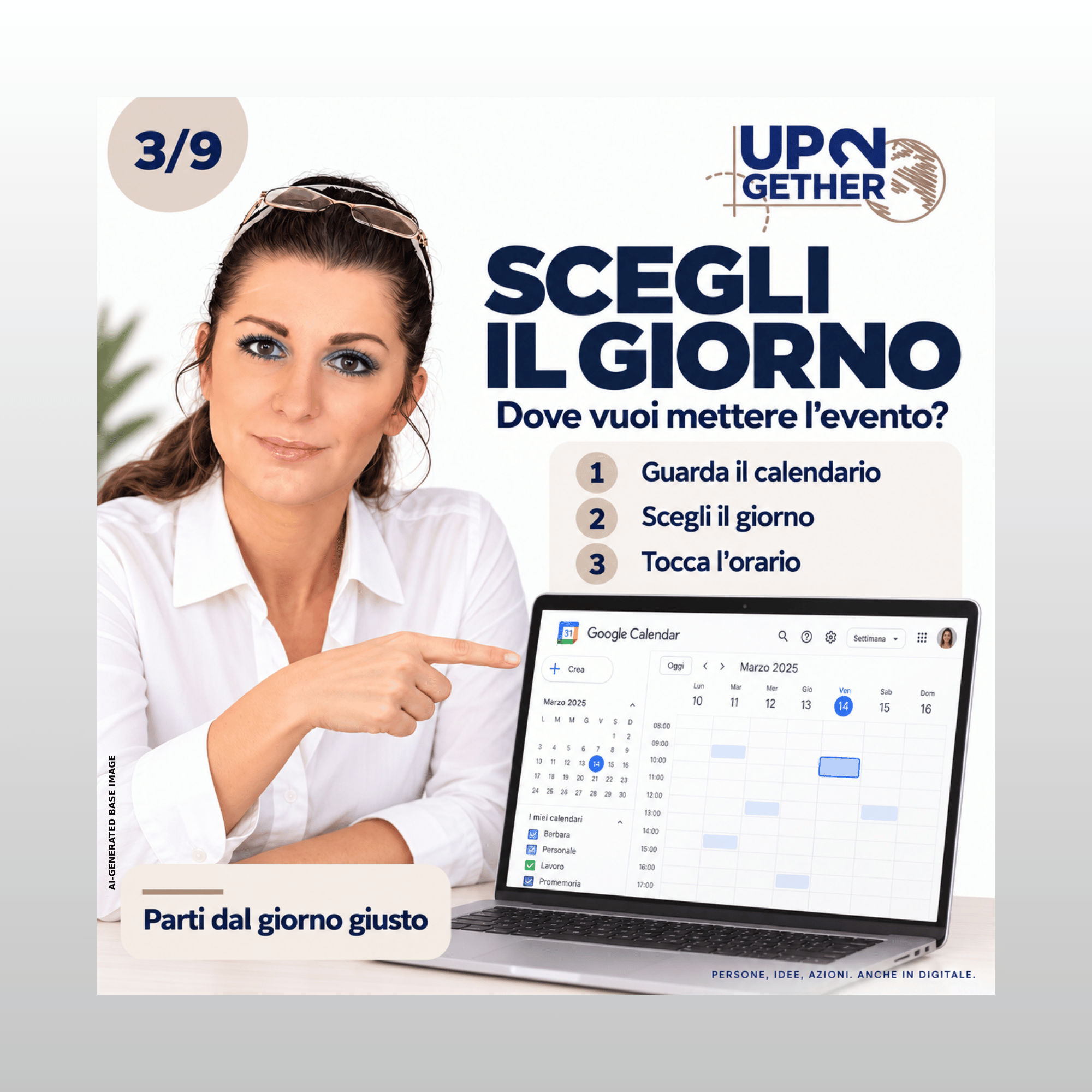 Google Calendar 3 UP2gether Digital Essential Barbara de Siena Come scegliere giorno e ora di un evento su Google Calendar