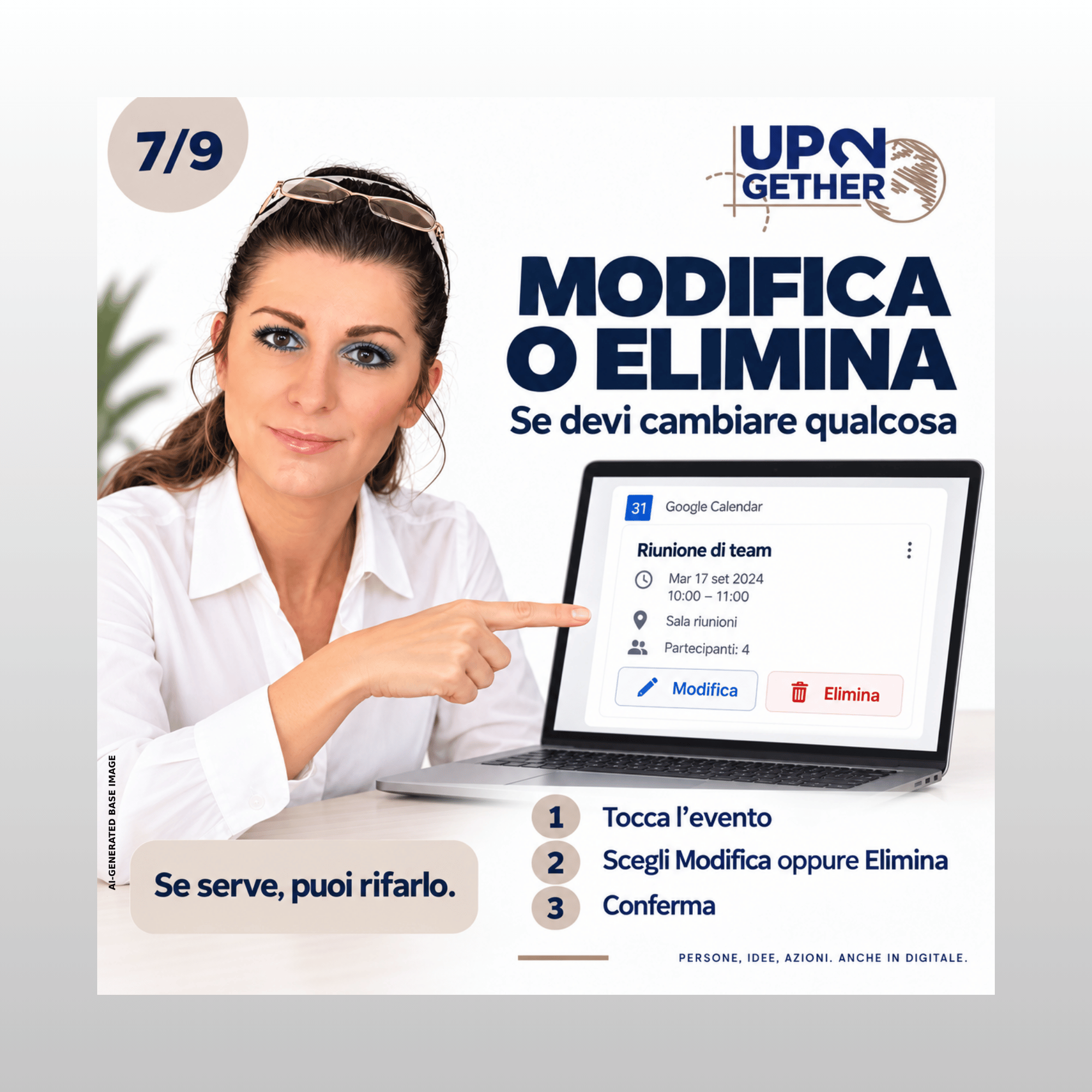 Google Calendar 7 UP2gether Digital Essential Barbara de Siena Come modificare o eliminare un evento già inserito in Google Calendar